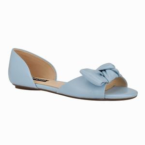 Nine West Bonnie Bow Front d'Orsay Flats - Light Blue - Ireland (IK3706852)